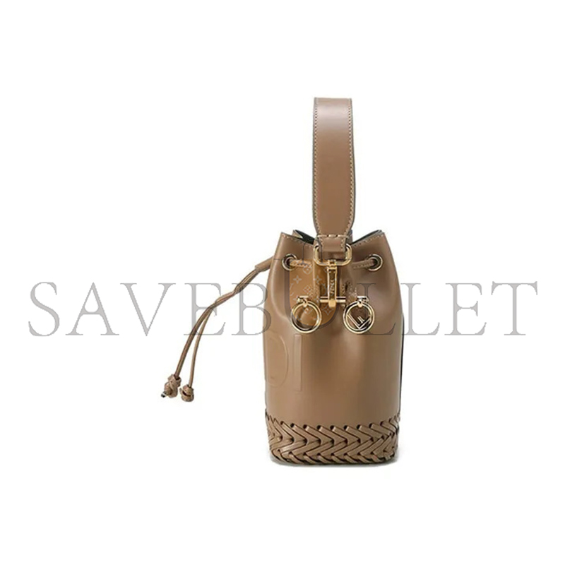 F**di mini mon tresor bucket bag 8bs010agv0f11wp (20*15*11cm)